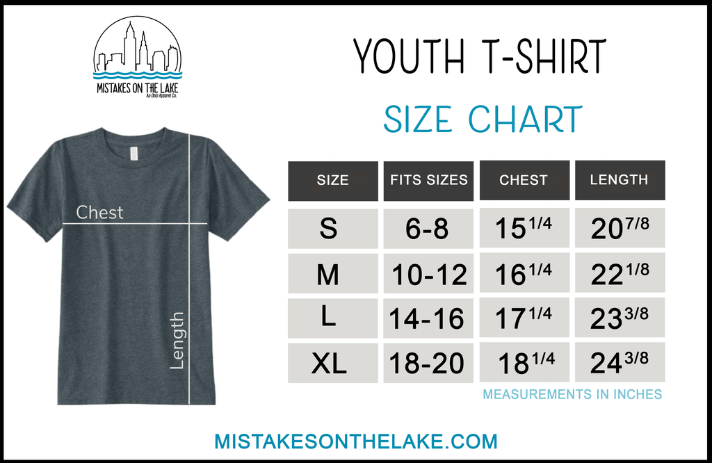 Cleveland Baseball Doodle - Children's Tee - Mistakes on the Lake