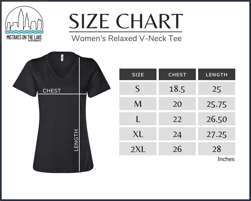 The Land Basketball Ladies Relaxed V-Neck Tee - Mistakes on the Lake