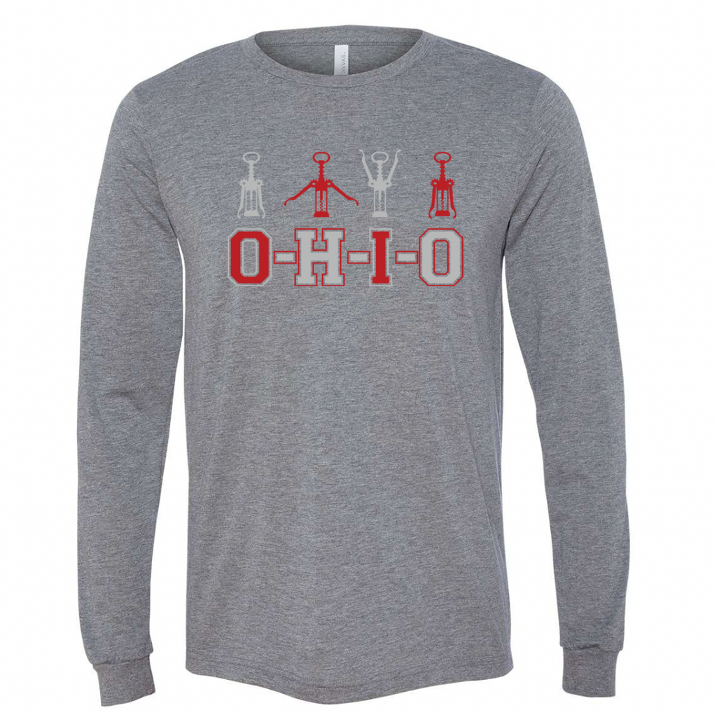 Ohio Wine Corkscrew Tee - Mistakes on the Lake