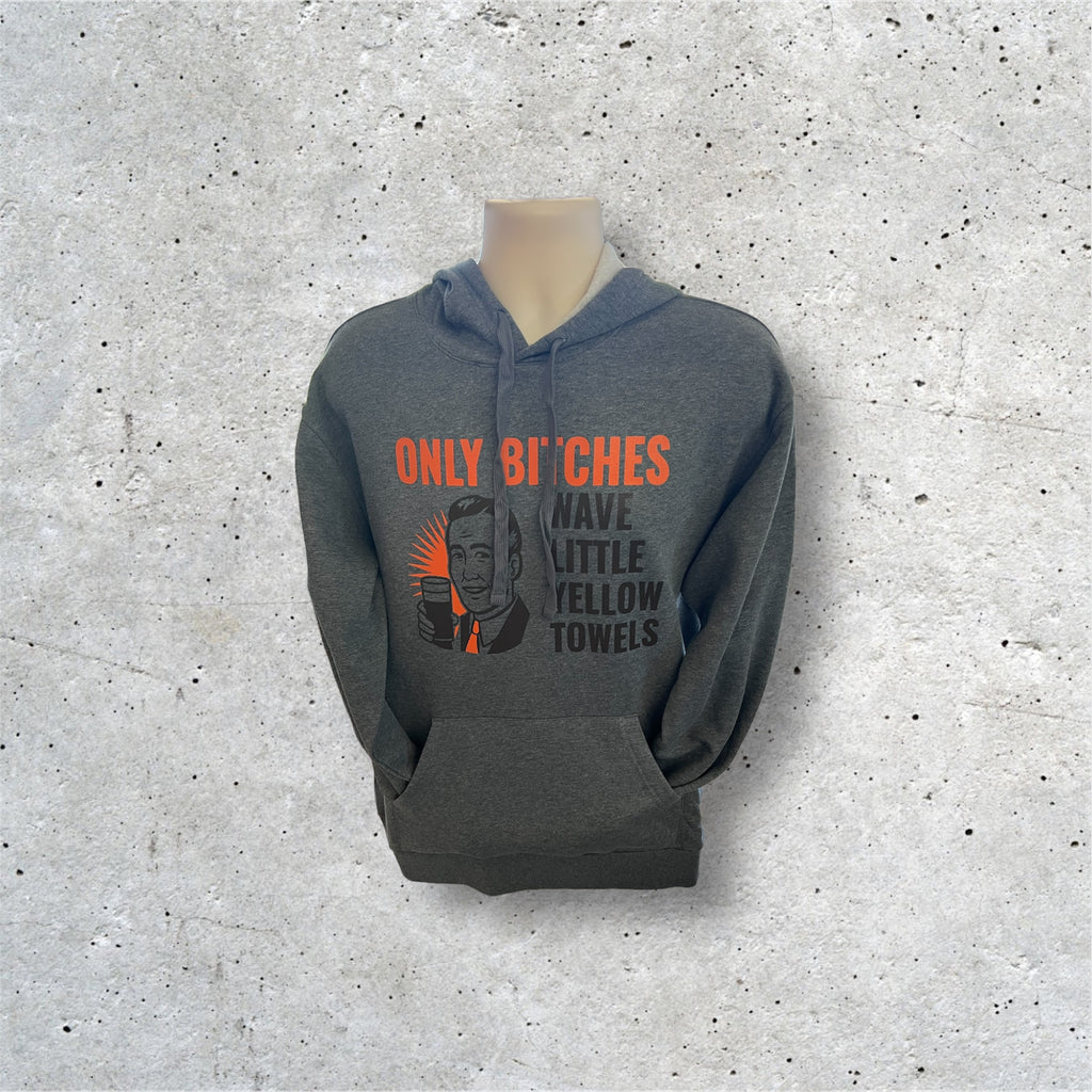 Only Bitches Wave Little Yellow Towels Hooded Sweatshirt - Mistakes on the Lake