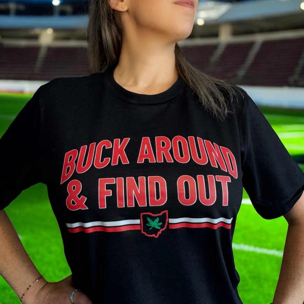 Buck Around and Find Out Tee - Mistakes on the Lake