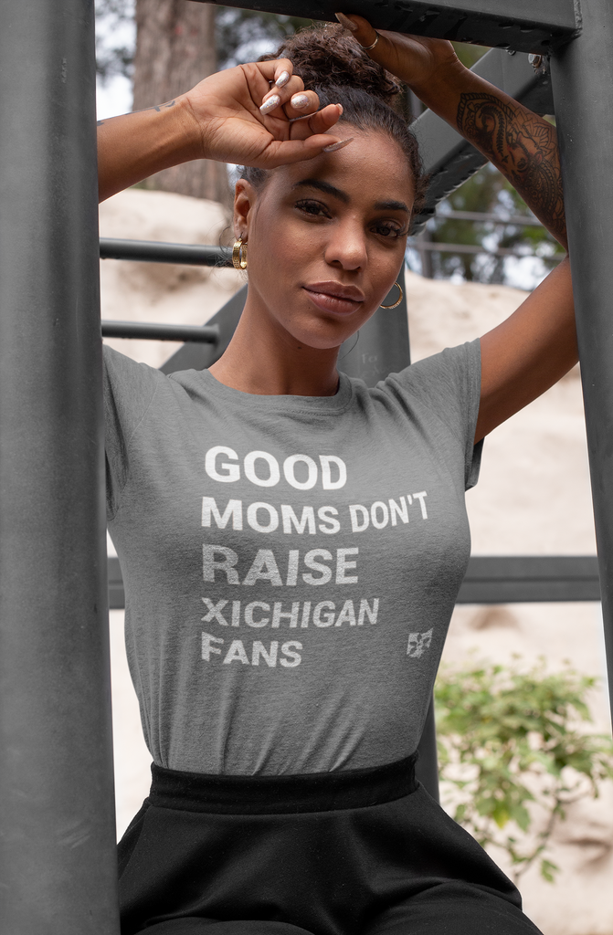 Good Moms Don't Raise Michigan Fans Unisex Tee - Mistakes on the Lake