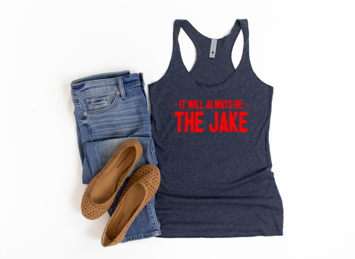 Always the Jake - Womens Racerback Tank - Mistakes on the Lake