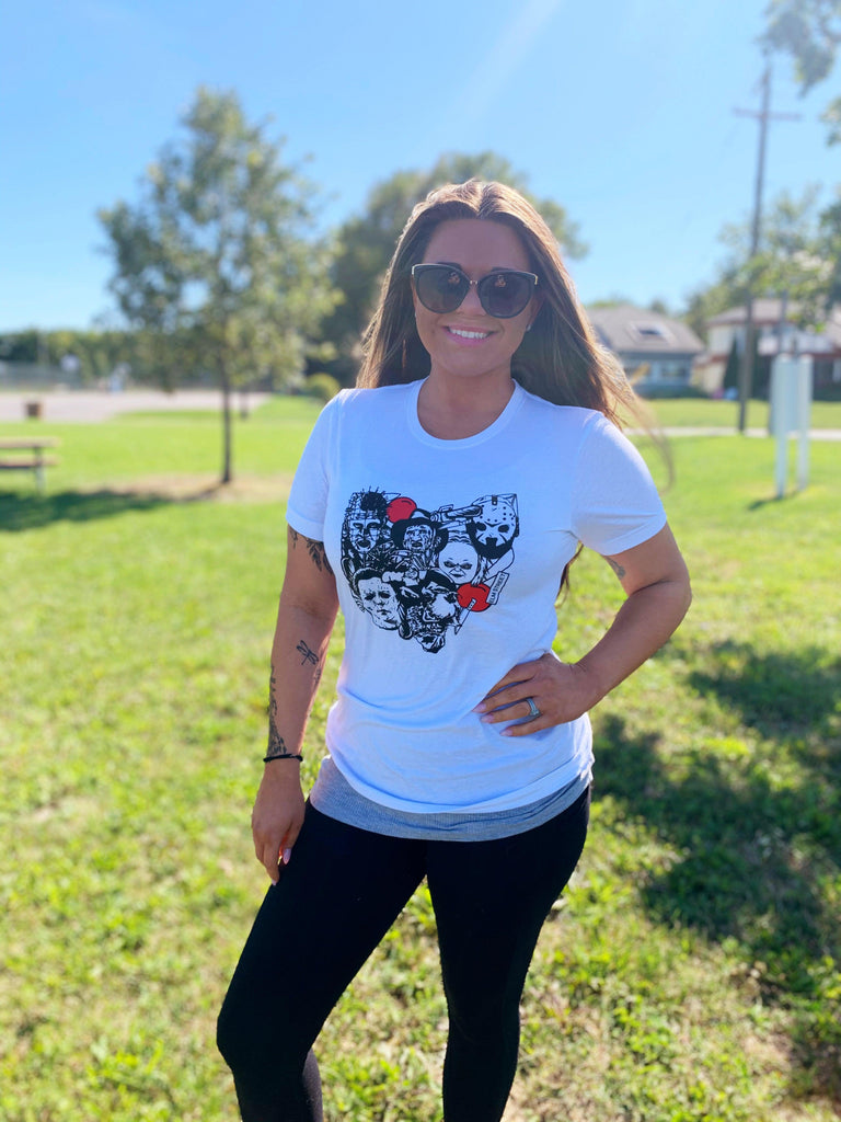 Ohio Horror Characters - Unisex Tee - Mistakes on the Lake