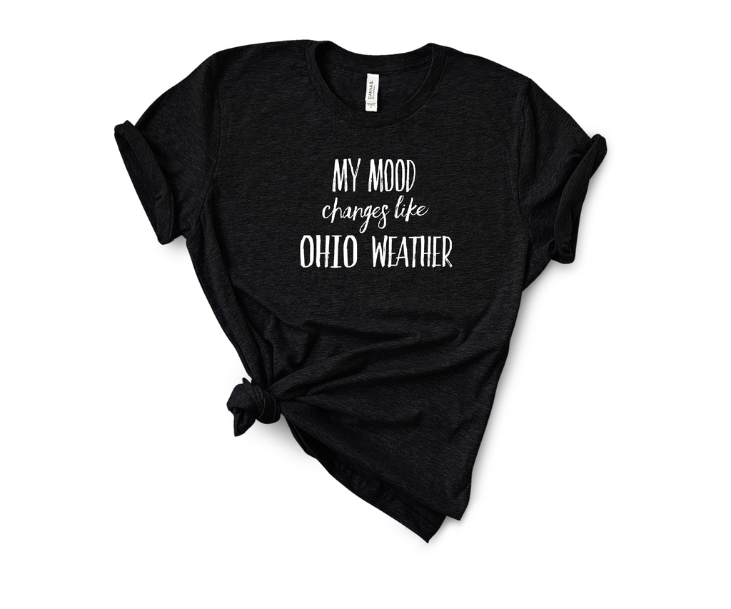My mood changes like Ohio weather tee - Mistakes on the Lake