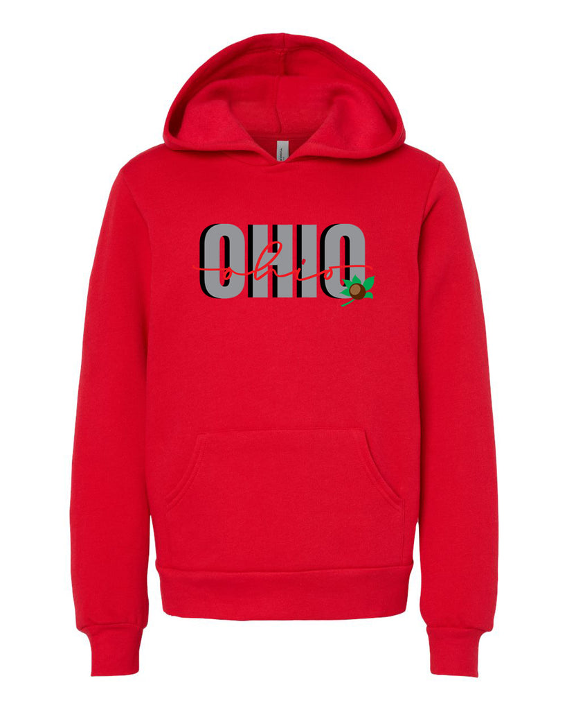 Buckeye Script Ohio Youth Hoodie - Mistakes on the Lake