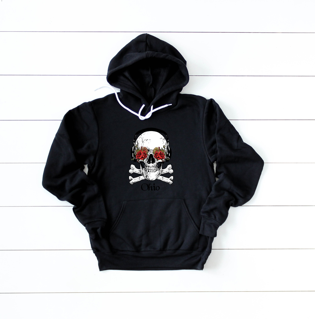 Skull Ohio Hoodie - Mistakes on the Lake