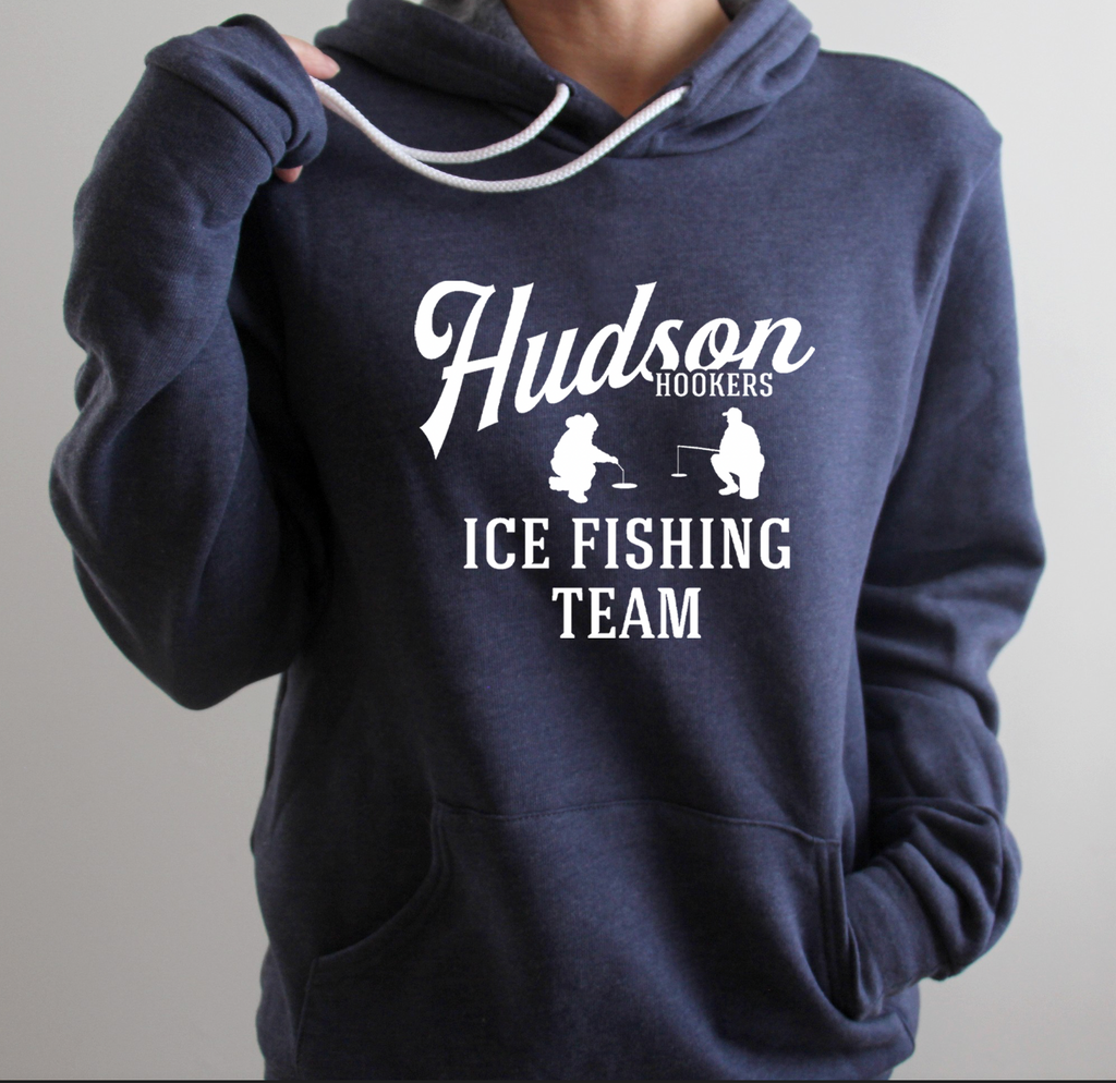 Hudson Hookers Ice Fishing Team Hoodie - Mistakes on the Lake