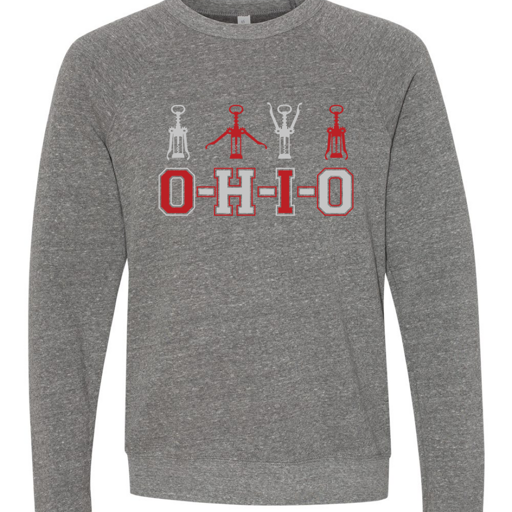 Ohio Wine Corkscrew Crewneck Sweatshirt - Mistakes on the Lake
