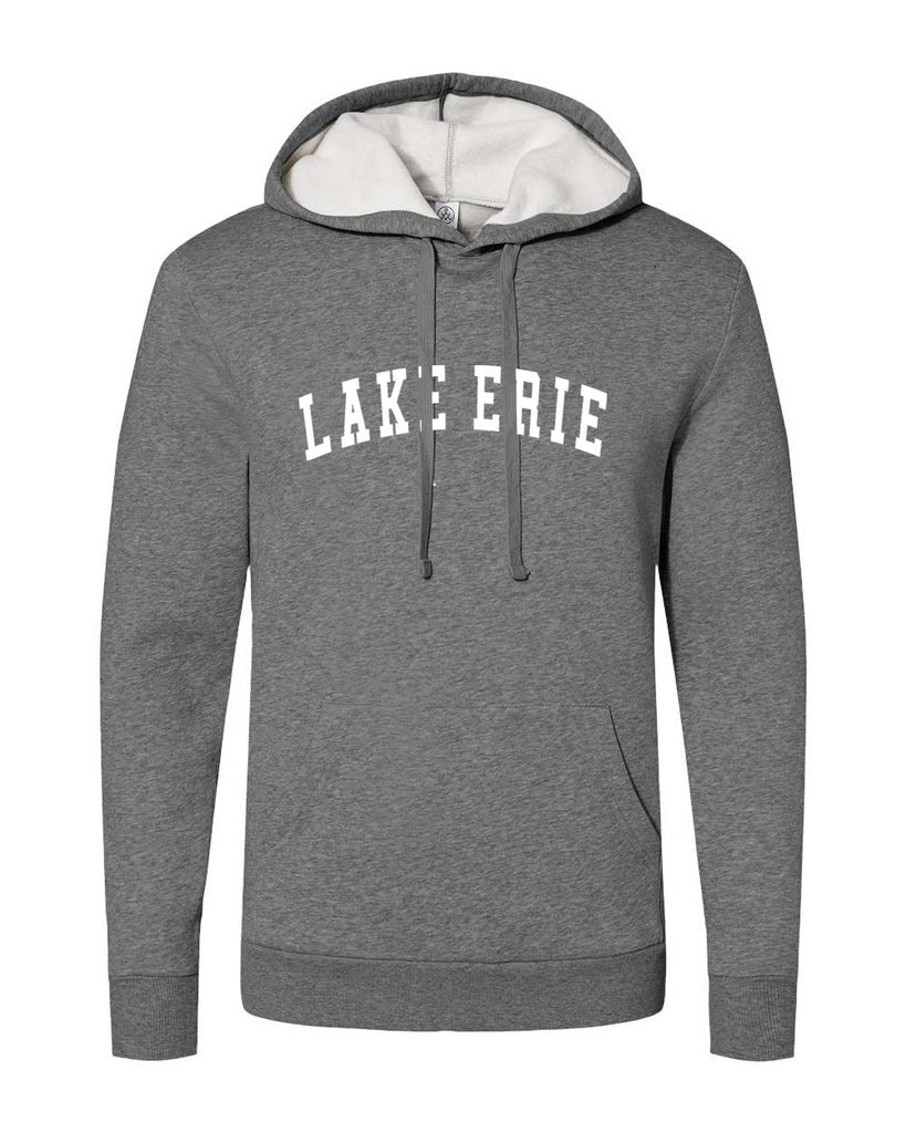 LAKE ERIE HOODED SWEATSHIRT - GREY - Mistakes on the Lake