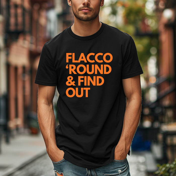 Flacco ‘Round and Find out Unisex Tee - Mistakes on the Lake