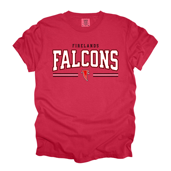 Vintage Washed Firelands Falcons Spirit Tee