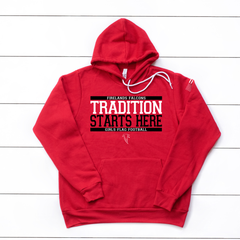 Tradition Starts Here - Firelands Falcons Girls Flag Football Sweatshirt
