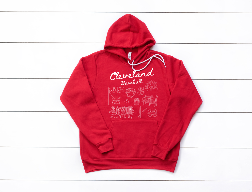 Cleveland Baseball Doodle  - Hoodie