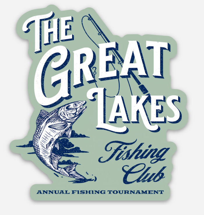 Great Lakes Fishing Sticker