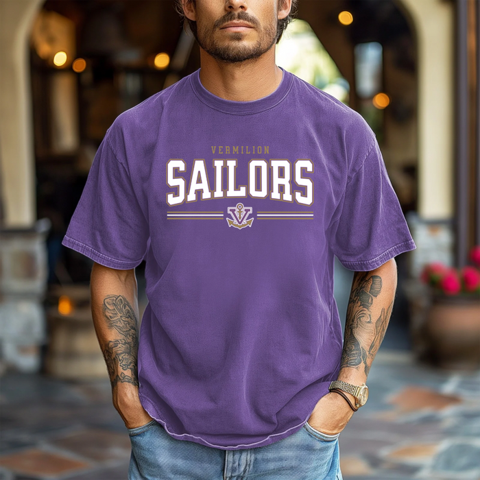 Vintage Washed Vermilion Sailors Spirit Tee