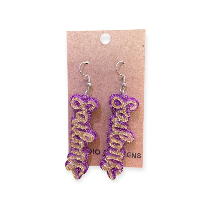 EARRINGS - SCRIPT SAILORS DANGLES