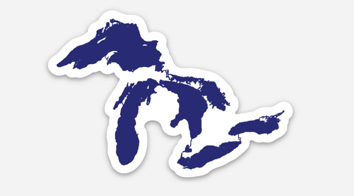 Great Lakes Cutout Sticker