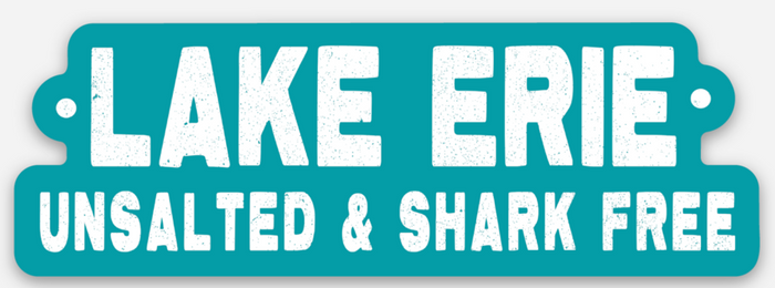 Lake Erie Unsalted + Shark Free Sticker