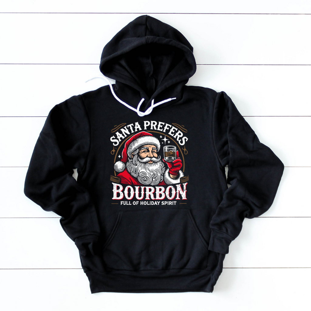 Santa Prefers Bourbon Hoodie