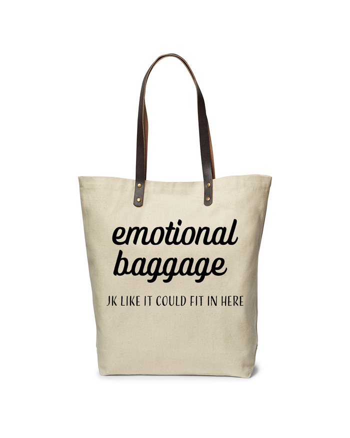 Emotional Baggage Leather Strap Tote - Mistakes on the Lake