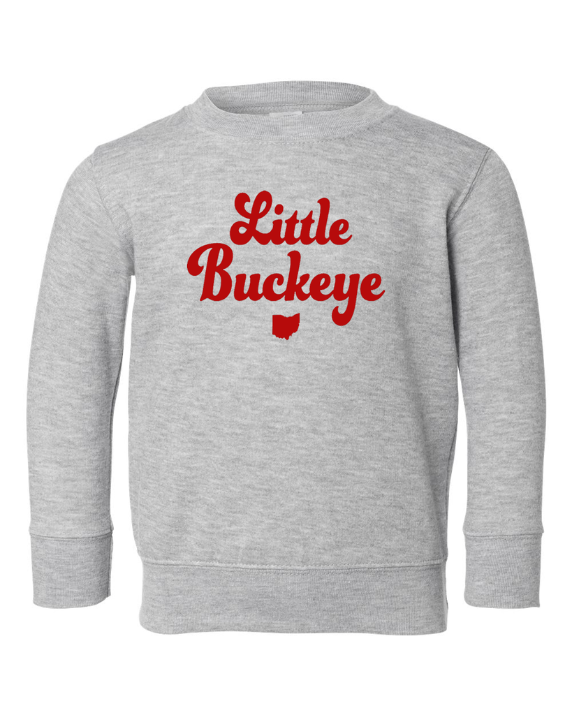 Toddler - Little Buckeye Fleece Crewneck Sweatshirt - Mistakes on the Lake