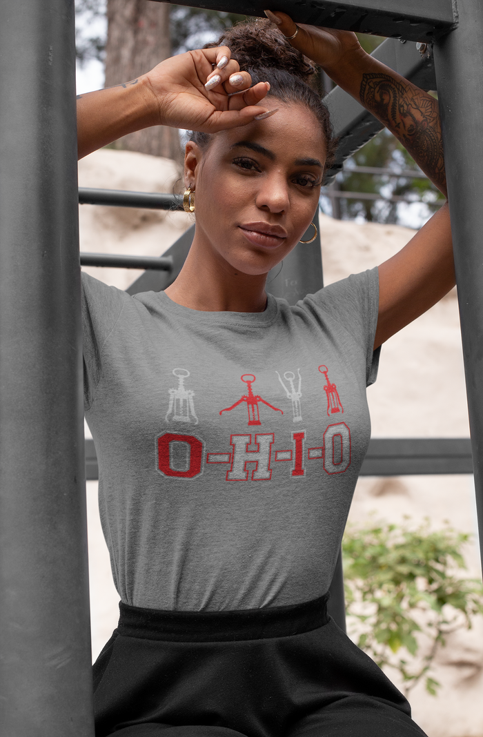 Ohio Wine Corkscrew Tee