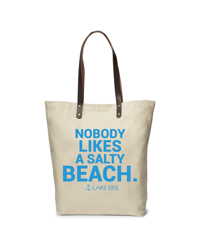 Nobody likes a Salty Beach Leather Strap Tote - VBM