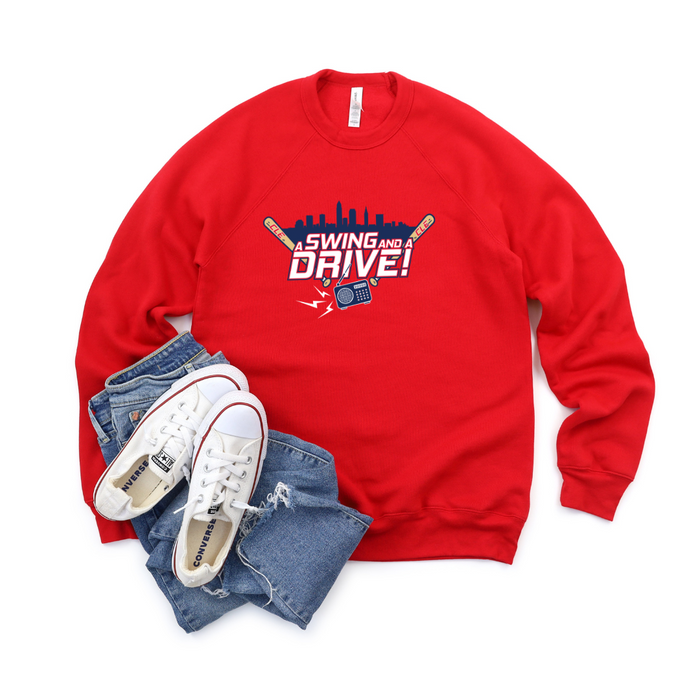 A swing and a drive Crewneck