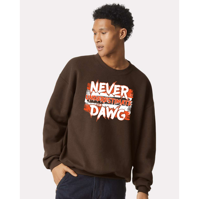 Never Underestimate the Dawg - Crewneck Sweatshirt