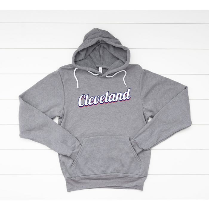 Vintage Cleveland- Red, White and Blue Hoodie