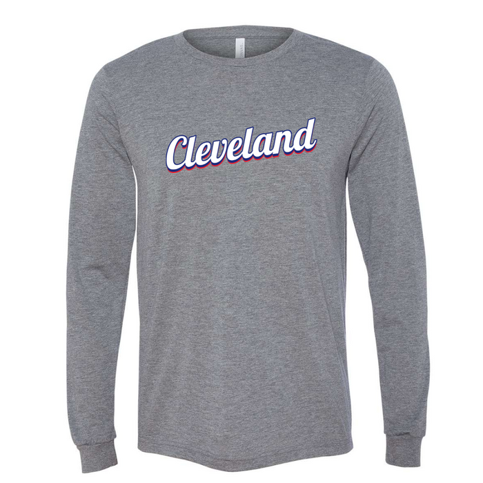 Vintage Cleveland- Red, White and Blue Long Sleeve