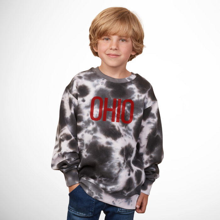 Youth Block Ohio Crewneck Sweatshirt