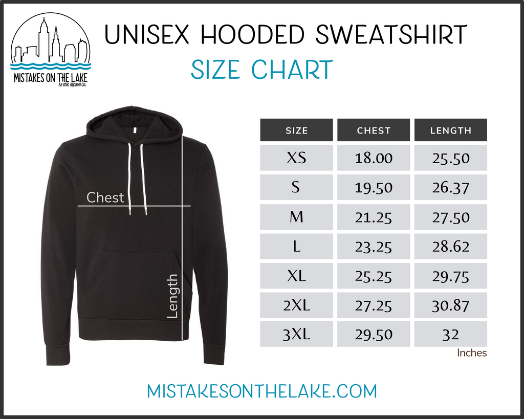 Lake Erie Hooded Sweatshirt - Mistakes on the Lake