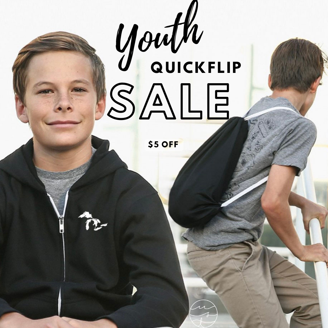 GREAT LAKES ZIP UP HOODIE BACKPACK QUICKFLIP YOUTH