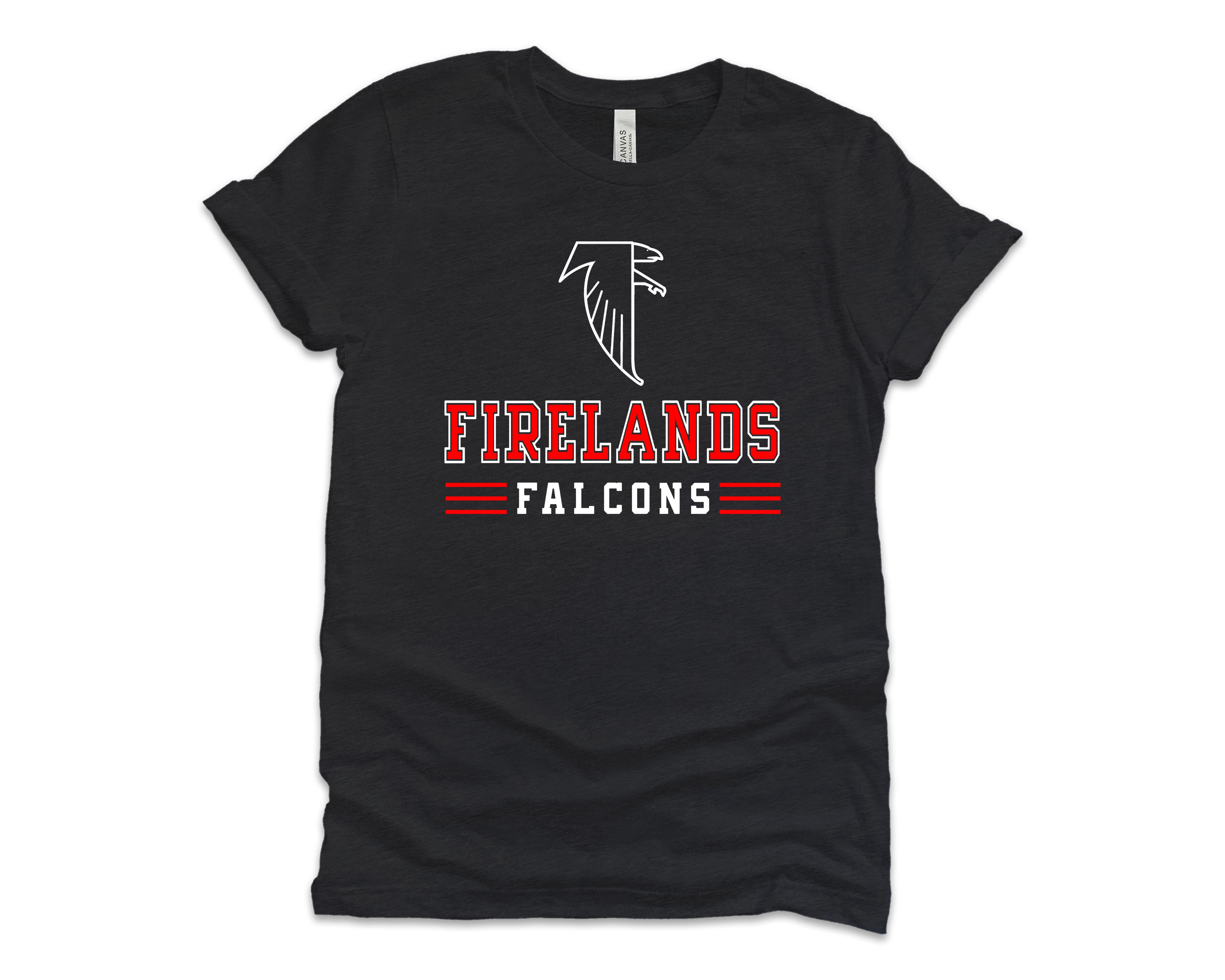 Firelands Falcons Retro T shirt | szaboapparel