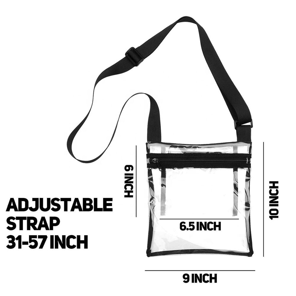 Clear Cross Body Stadium Approved Purse - Mistakes on the Lake