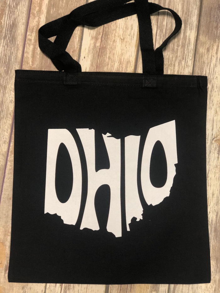 State of Ohio Black Tote - Mistakes on the Lake