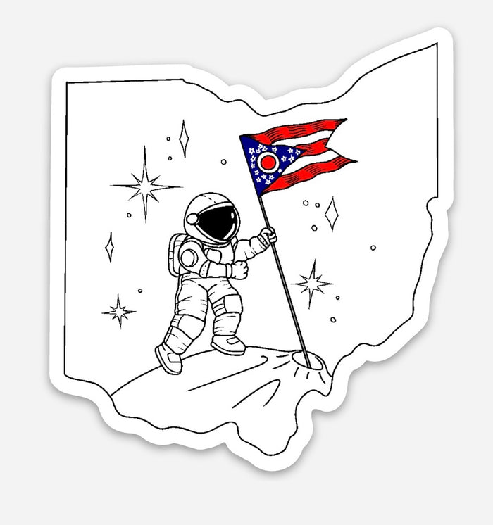 Ohio Astronaut Sticker - Mistakes on the Lake