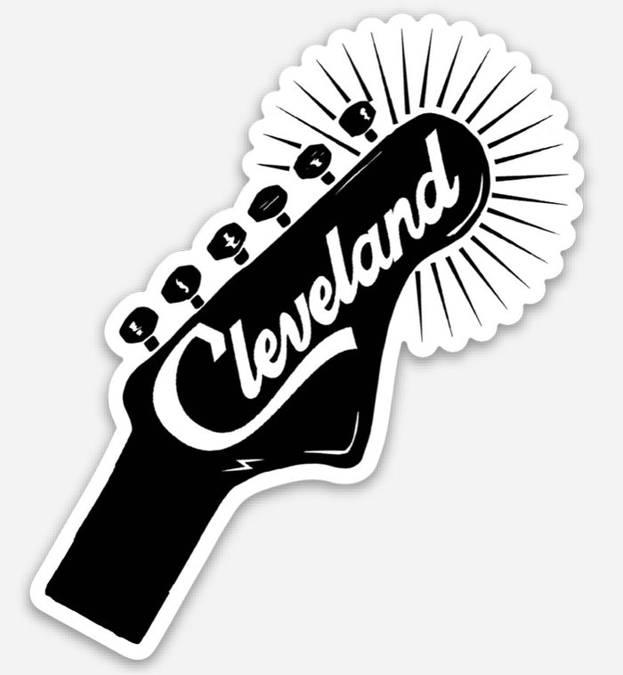 Cleveland Guitar Sticker - Mistakes on the Lake