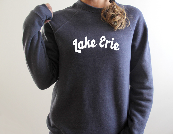 Lake Erie Crew Neck Raglan Sweatshirt - Mistakes on the Lake