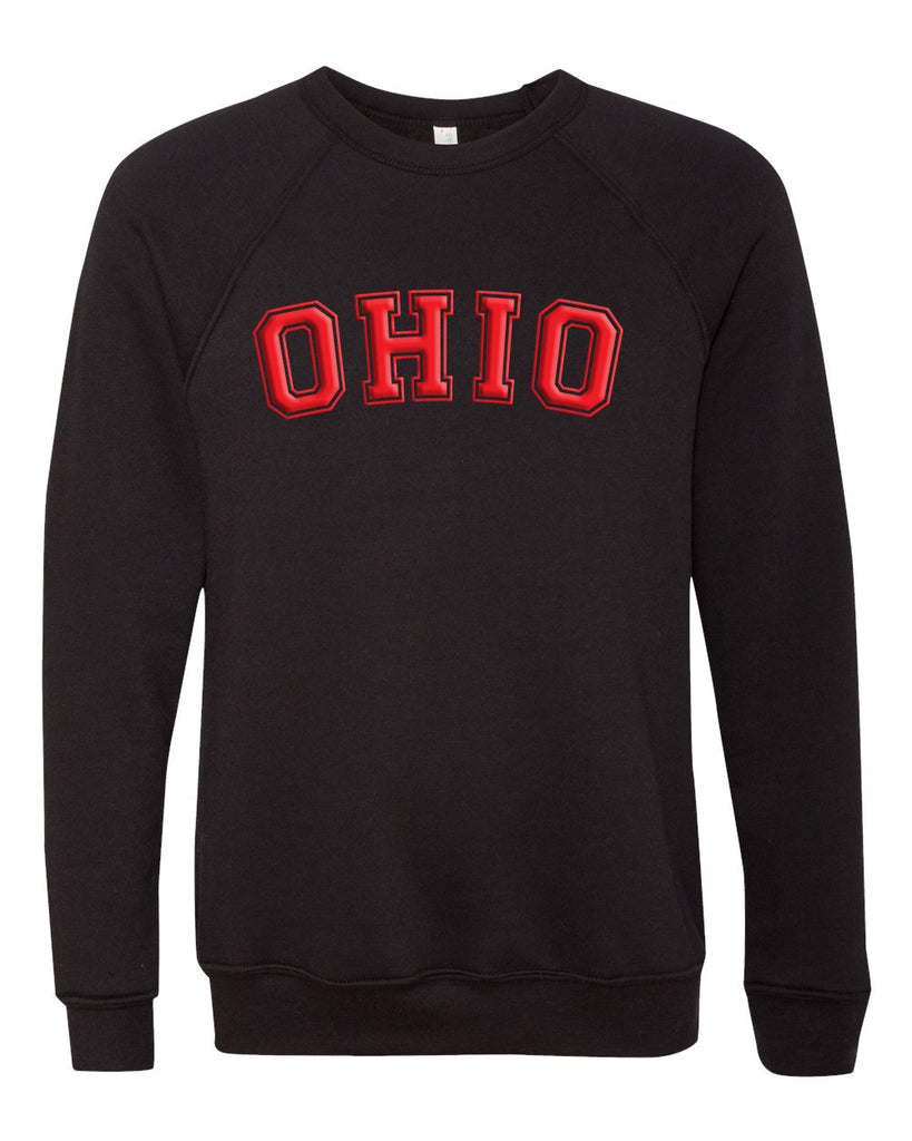 3D Puff Ohio Crewneck Sweatshirt - Mistakes on the Lake