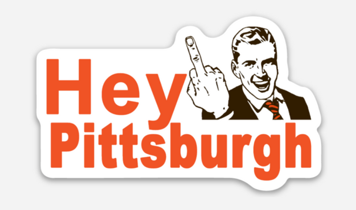Hey Pittsburgh Sticker - Mistakes on the Lake