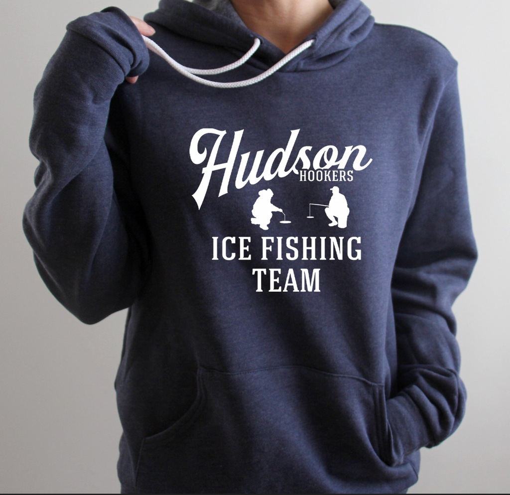 Hudson Hookers Ice Fishing Team Hoodie S / Black