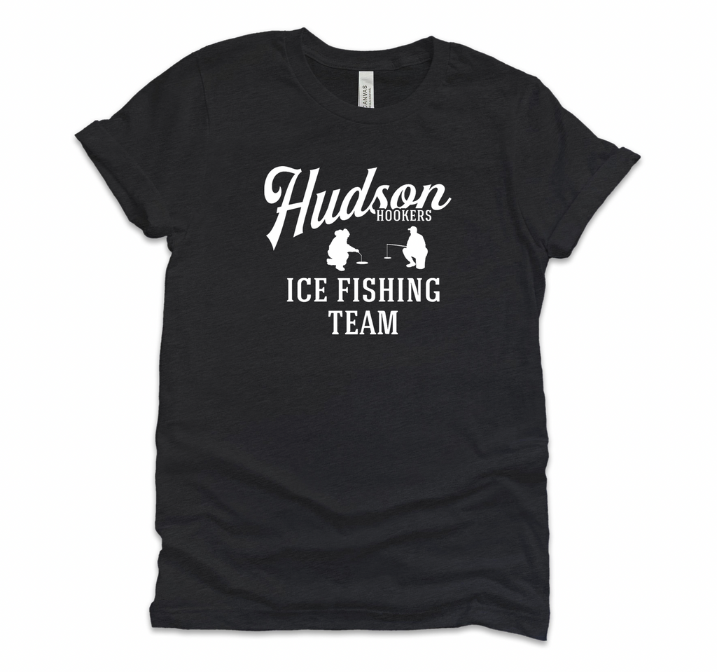 Hudson Hookers Ice Fishing Team Tee M / Black