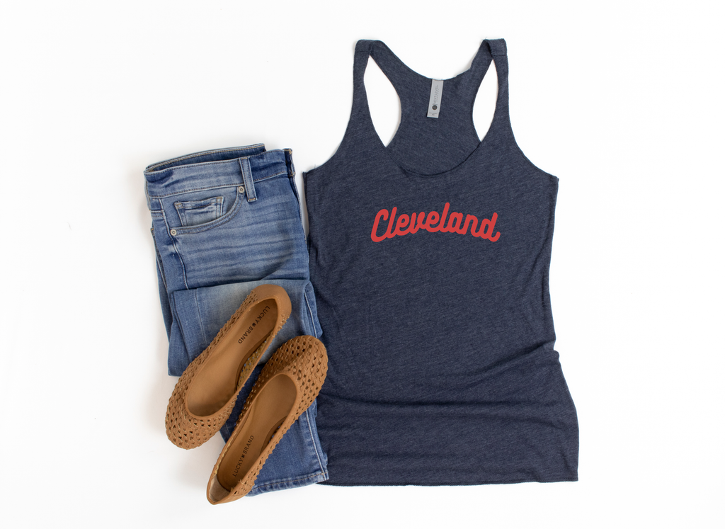 Classic Cleveland Tank - Red & Navy - Mistakes on the Lake
