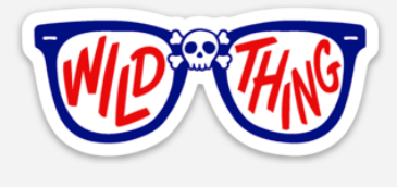 Wild Thing Glasses Sticker - Mistakes on the Lake