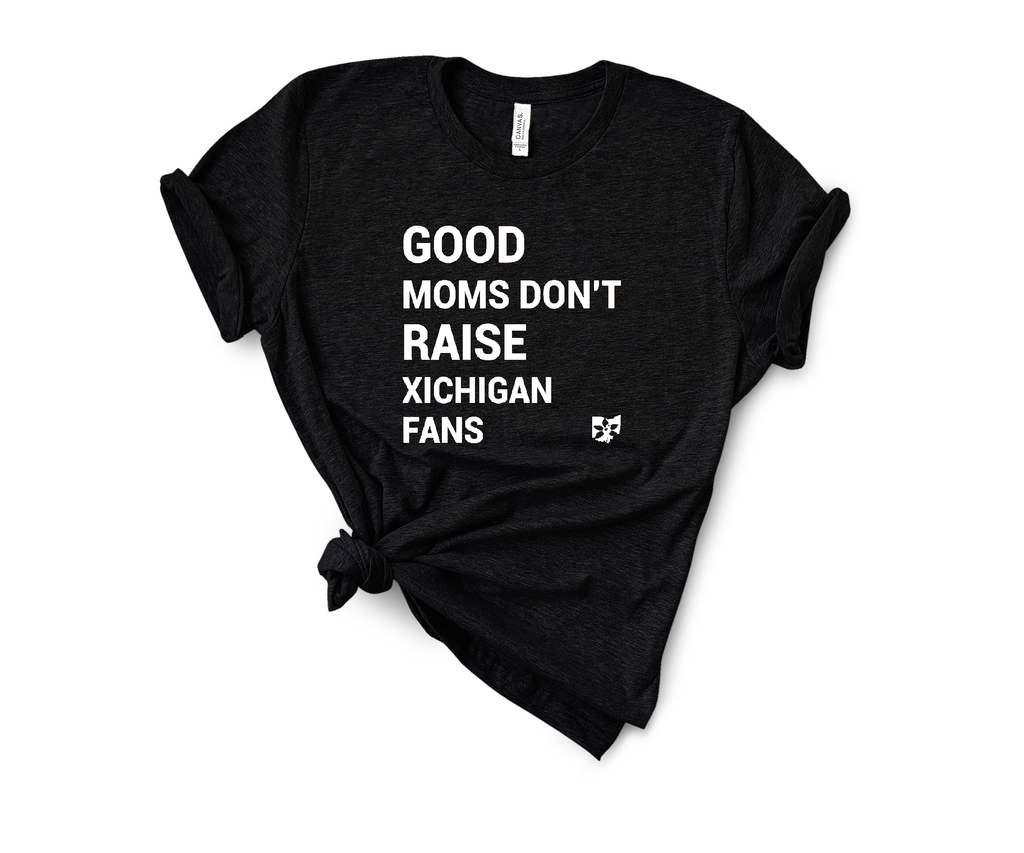 Good Moms Don't Raise Michigan Fans Unisex Tee - Mistakes on the Lake