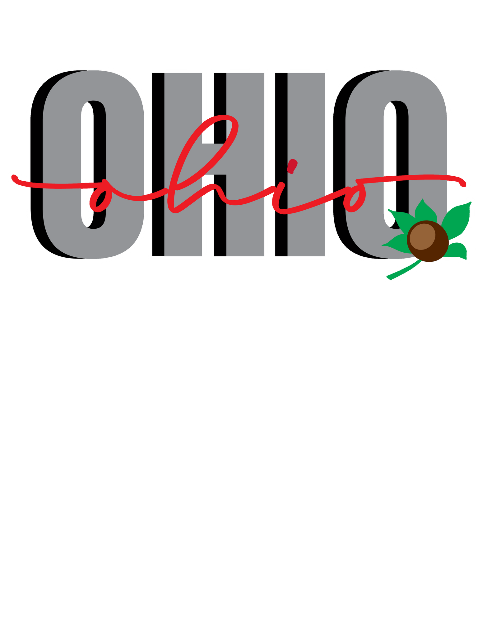 Script Ohio Computer Sticker Ohio Buckeye Script Sticker– Mistakes on the Lake