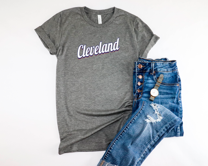 Vintage Cleveland Tee - Red, white & blue - Mistakes on the Lake